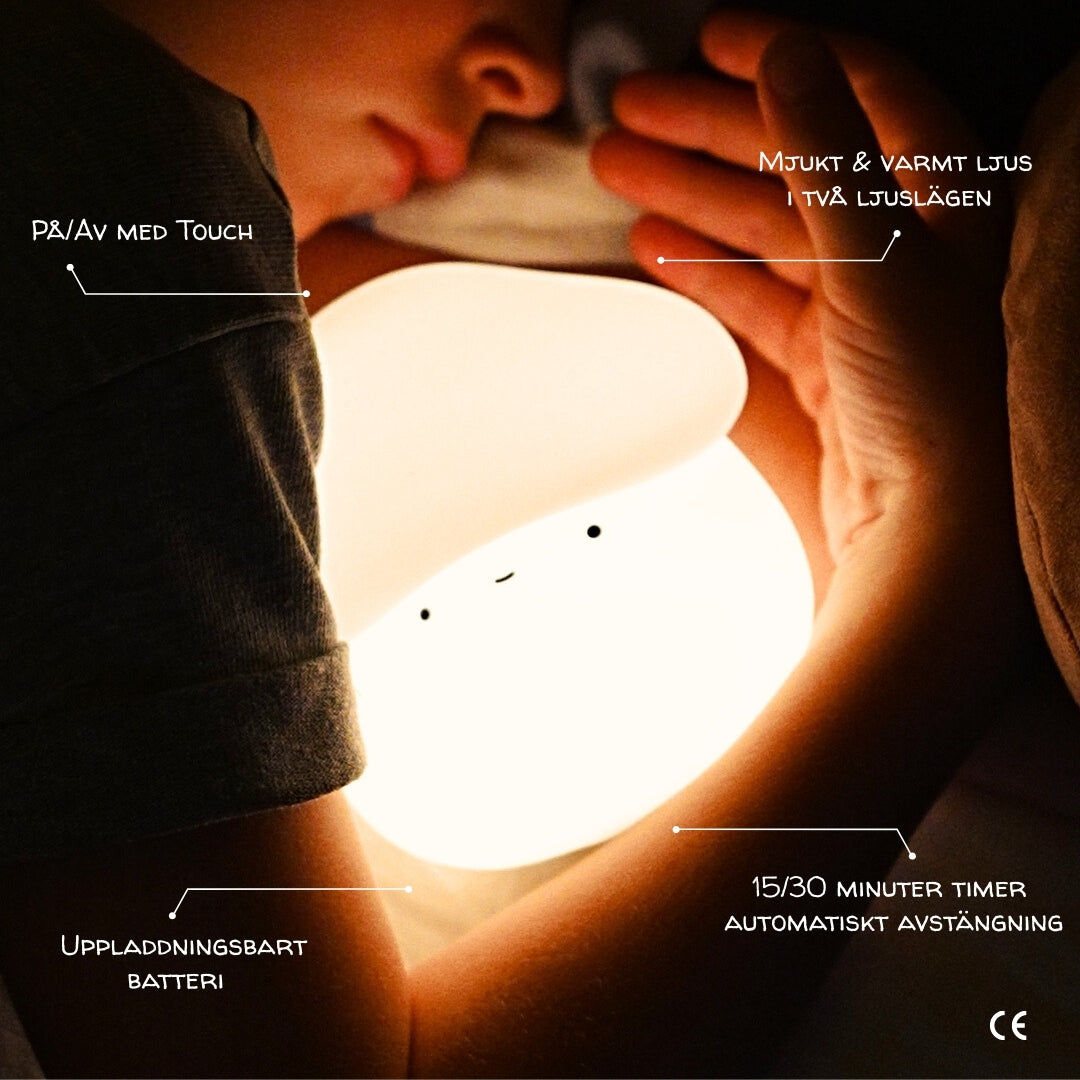 Skogssvampen │  Mjuk Nattlampa med timer & touch