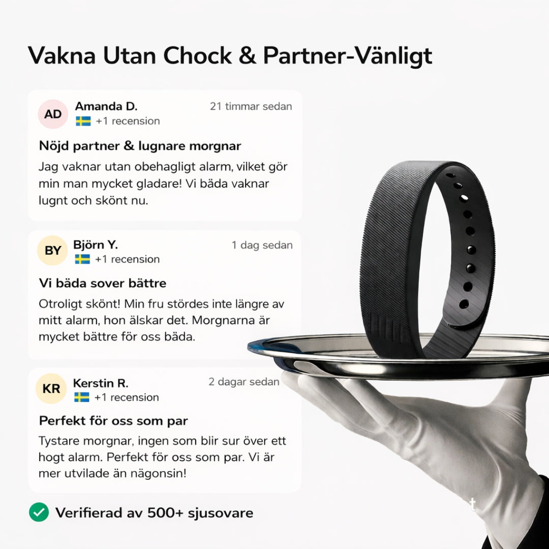 Sovasana Vibrationsarmband för Tyst Uppväckning