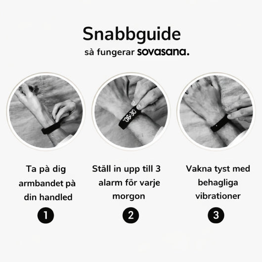 Sovasana Vibrationsarmband för Tyst Uppväckning