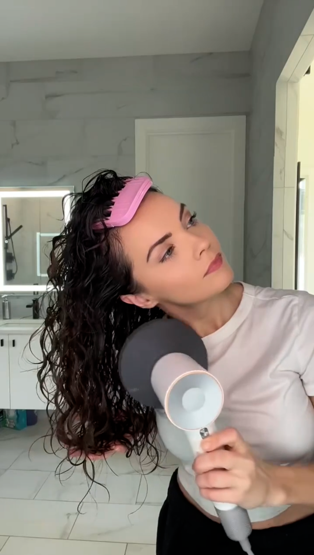 Låt verka eller föna lätt